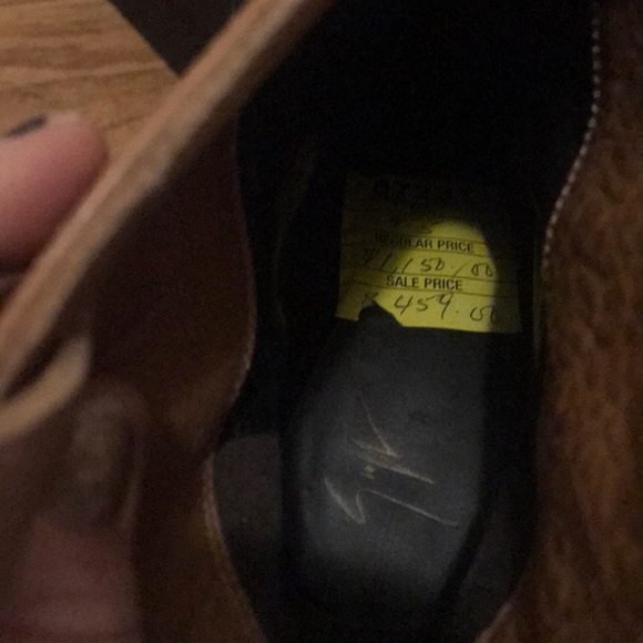 Tan Platform Booties with a hidden heel - Picture 3 of 3